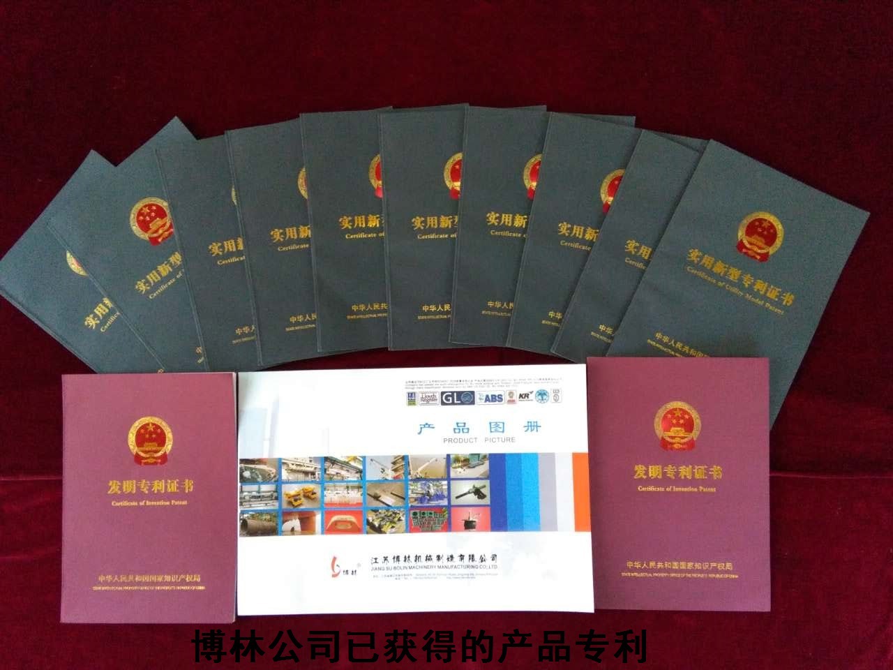 博林公司已获得的产品专利