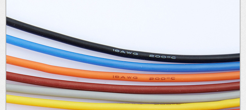 Cable de silicona extra suave 18AWG amarillo y verde