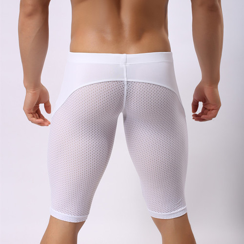 Men's underwear nylon nylon body shaping fitness college student sports pants cycling bicycle mid-pants 2240ZK