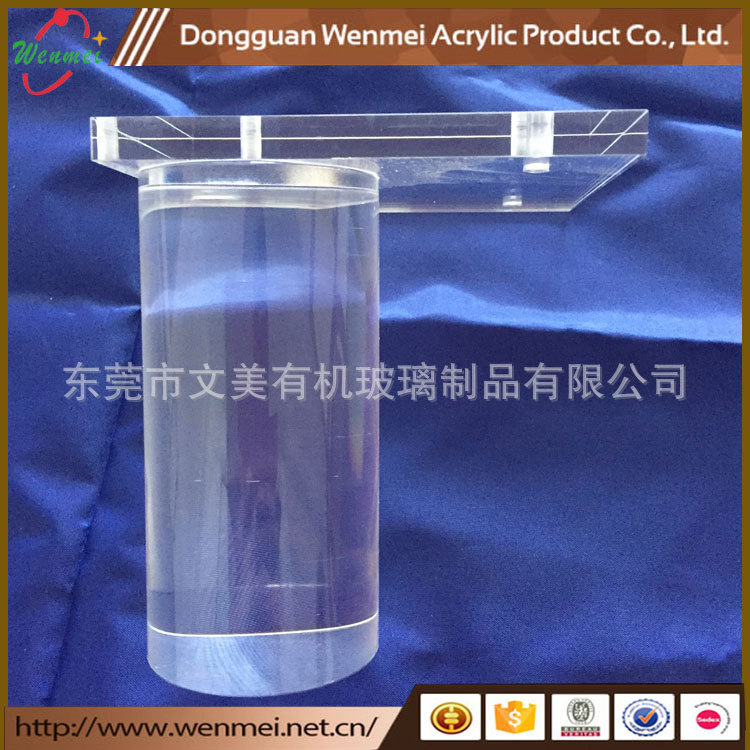 东莞厂家亚克力水晶凳脚圆柱形沙发脚柜脚家具脚直径70mm高颜值
