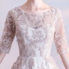 New winter long sleeved Bridesmaid Dress Lace elegant host show thin long