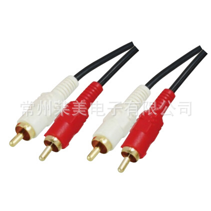 厂家直销 AV线音视频线 管式莲花 2RCA公转2RCA母 红白头RCA线