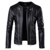 European Code new high-end men beat the locomotive coat tide brand leather jacket jacket oversize