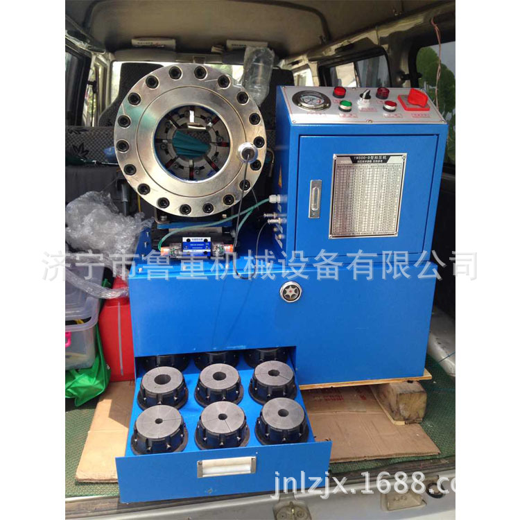 山东厂家生产大棚管压管机 不锈钢管子缩管机 电动液压管子扣压机