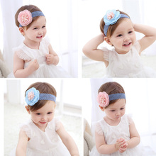 韓版韓式兒童新款大花朵發帶批發頭飾頭帶兒童發飾女童頭花批發