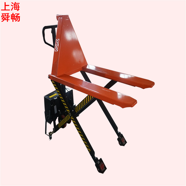 上海电动叉车1/1.5吨电动剪叉式托盘叉车 高起升液压堆高搬运机