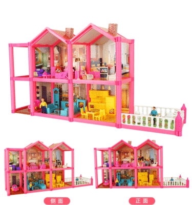 Piggy children Play house Dollhouse simulation luxury villa Dollhouse