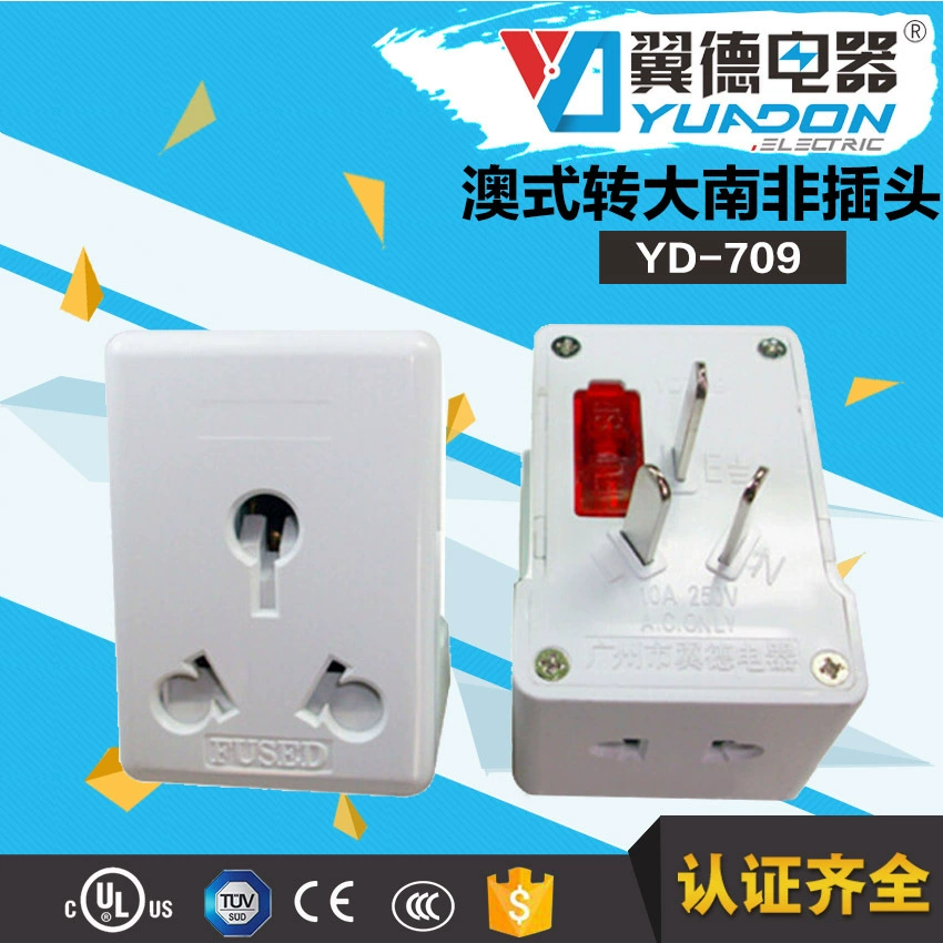 Англо-австралийский plug и socket один к двум австралийский адаптер YD-709