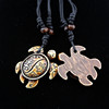 Necklace, two-color pendant, European style, wholesale