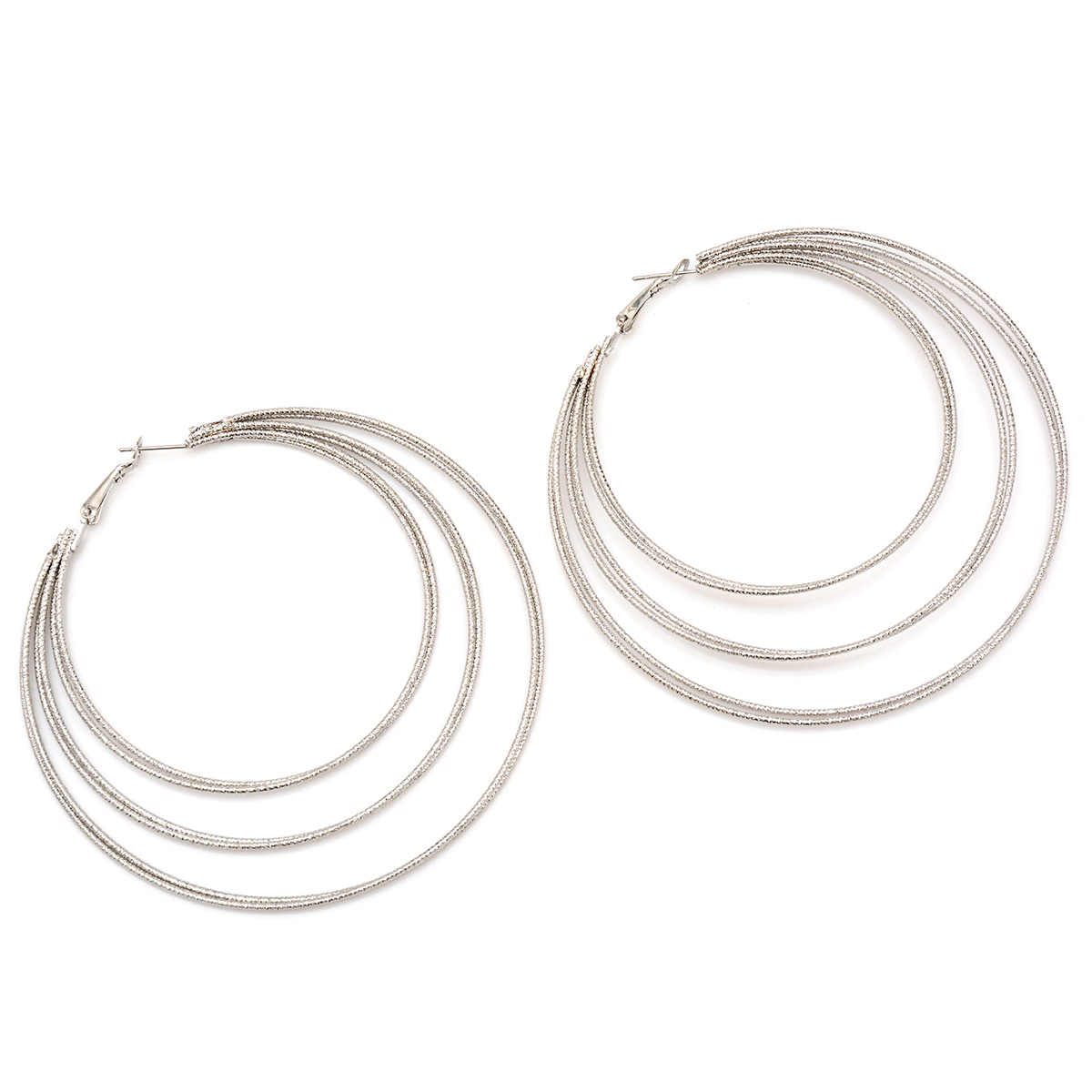 Occident and the United States alloy plating earring (B0545 silver)NHXR1459-B0545 silver