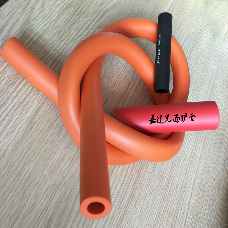 黑色阻燃b1级发泡橡塑管 nbr海绵防护套 电动自行车泡棉管手把套