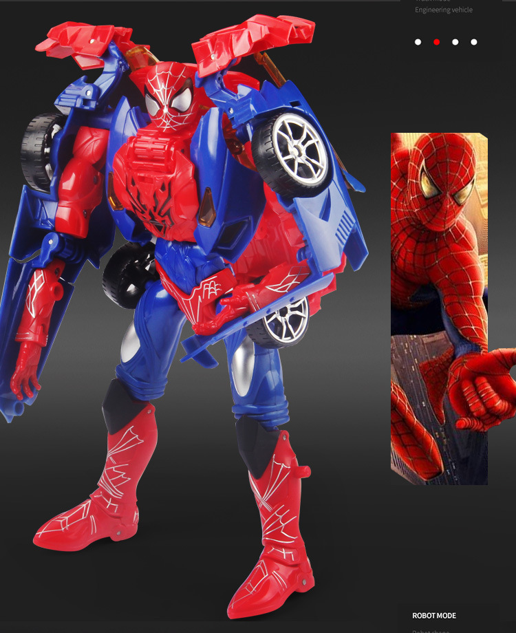 spiderman robot car