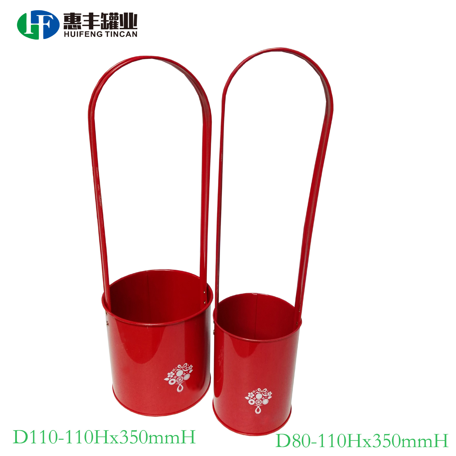 铁盒厂家生产马口铁玩具花篮手提桶 金属手挽水桶 冰桶定制