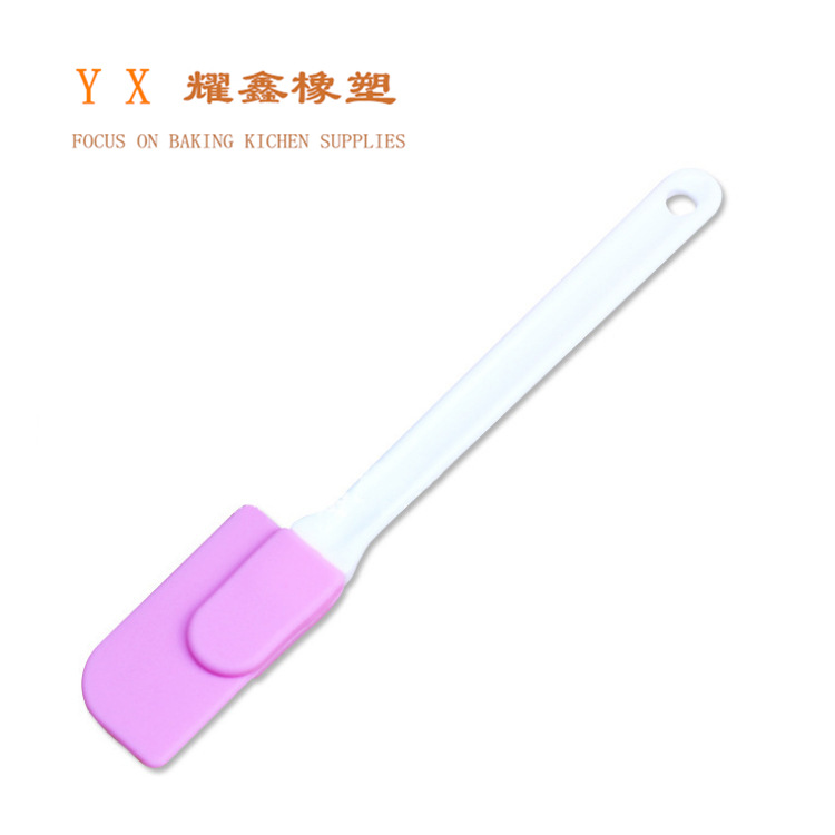 手工皂耐高温白色手柄软硅胶刮刀 手工皂制作工具 奶油皂基刮刀