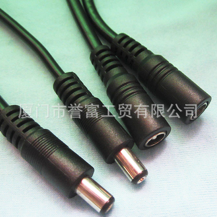 大量生 产5.5*2.1公对母 dc电源线 公母接头线 dc电子电源线