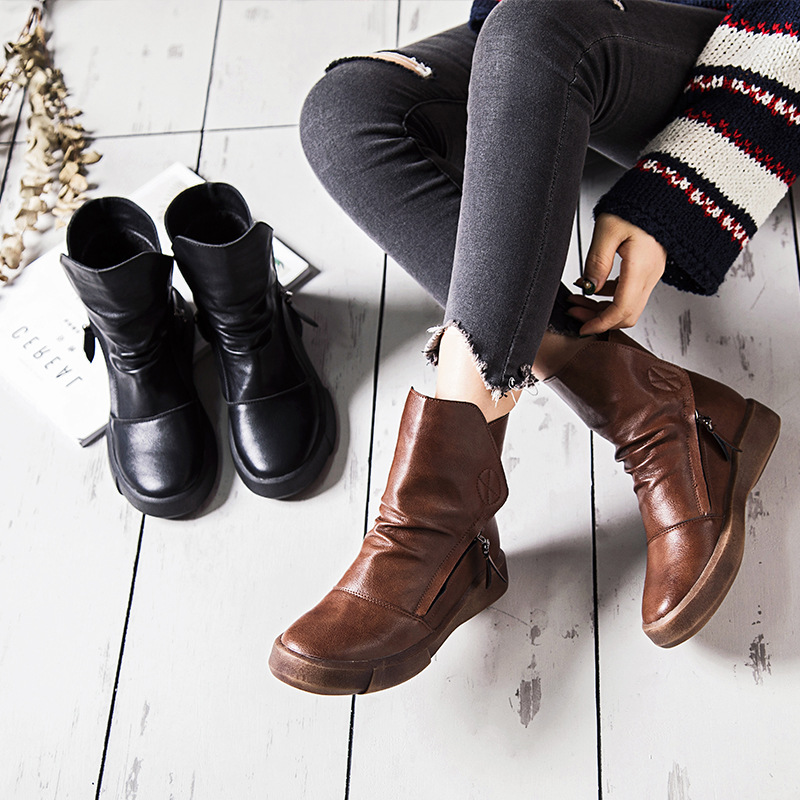 Bottes femme en PU artificiel - Ref 3355246 Image 5