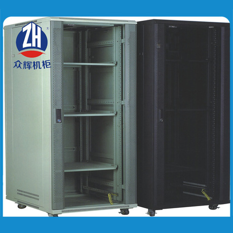 一级新品促销价37U网络机柜 黑色标准机柜 60*60*1.8米标准柜