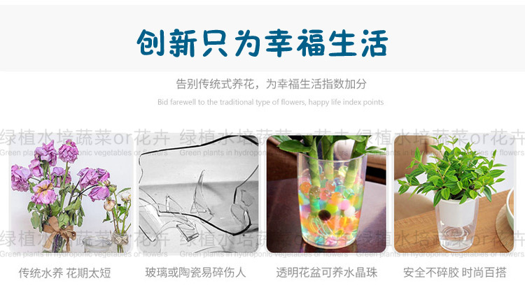 无土栽培盆景盆树脂自吸水花盆透明塑料花盆绿萝盆栽植物塑料花盆 园林装饰城市亮化工程 园林景观 植物景观 景观装饰网 景观装饰一件采购平台 中国景观装饰网 景观装饰网