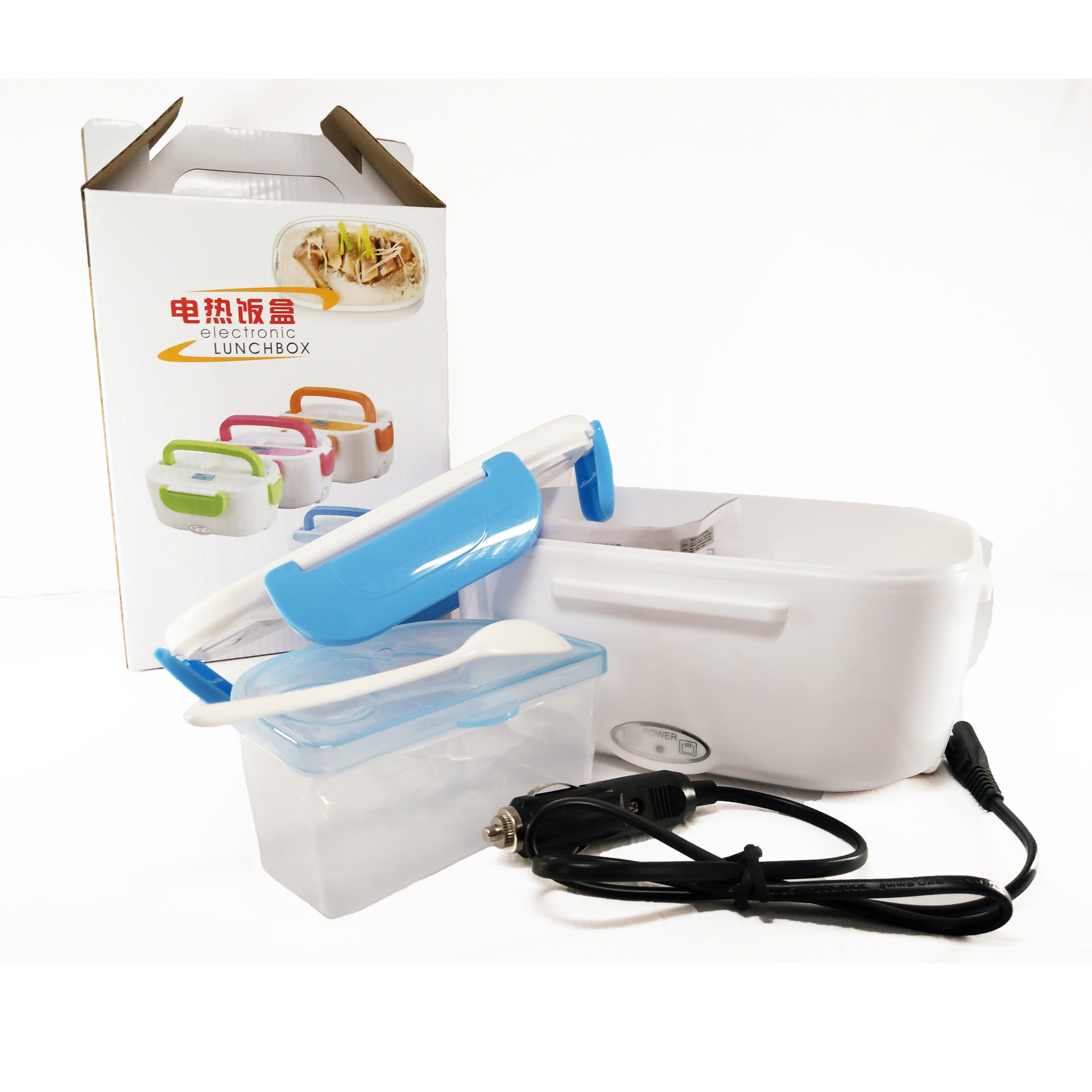 12v低压车载电热饭盒 大容量保温饭盒上班族加热电热饭盒