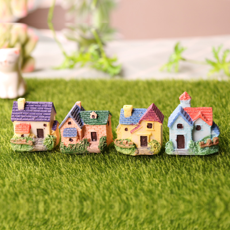 New Mini House House Moss Micro Landscape Small House Ecological Bottle DIY Material Succulent Flower Pot Decoration New Mini House House Moss Micro Landscape Small House Ecological Bottle DIY Material Succulent Flower Pot Decoration