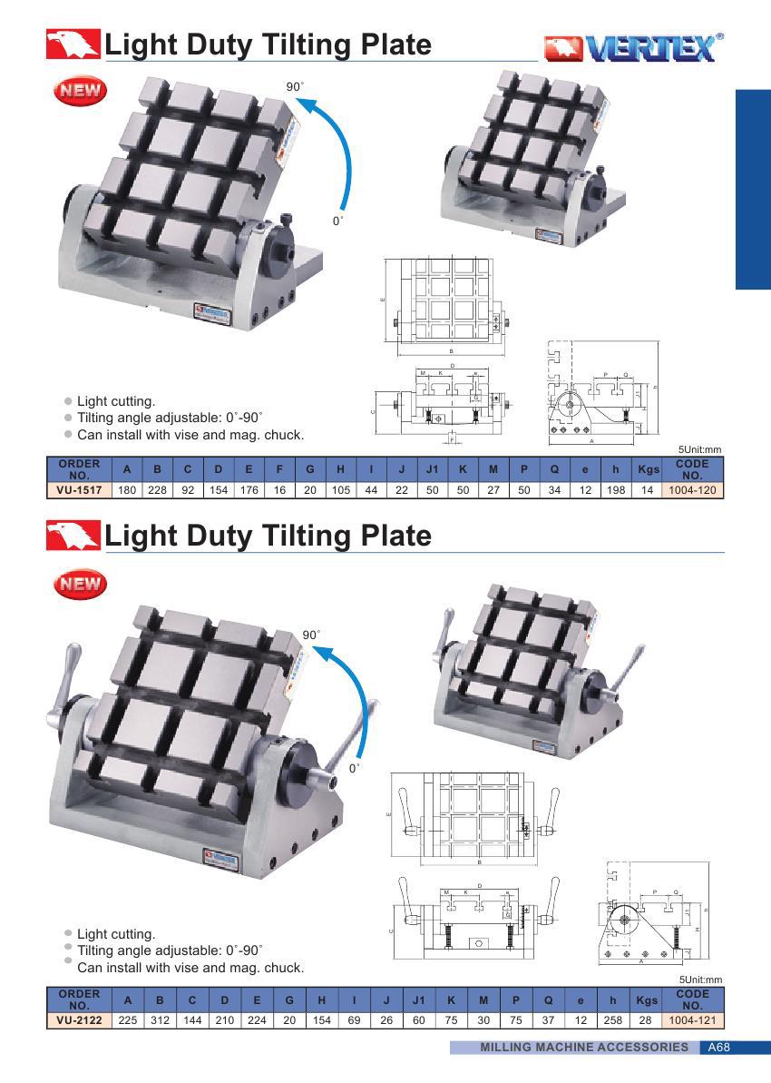 台湾鹰牌A.系列：轻型倾斜工作台