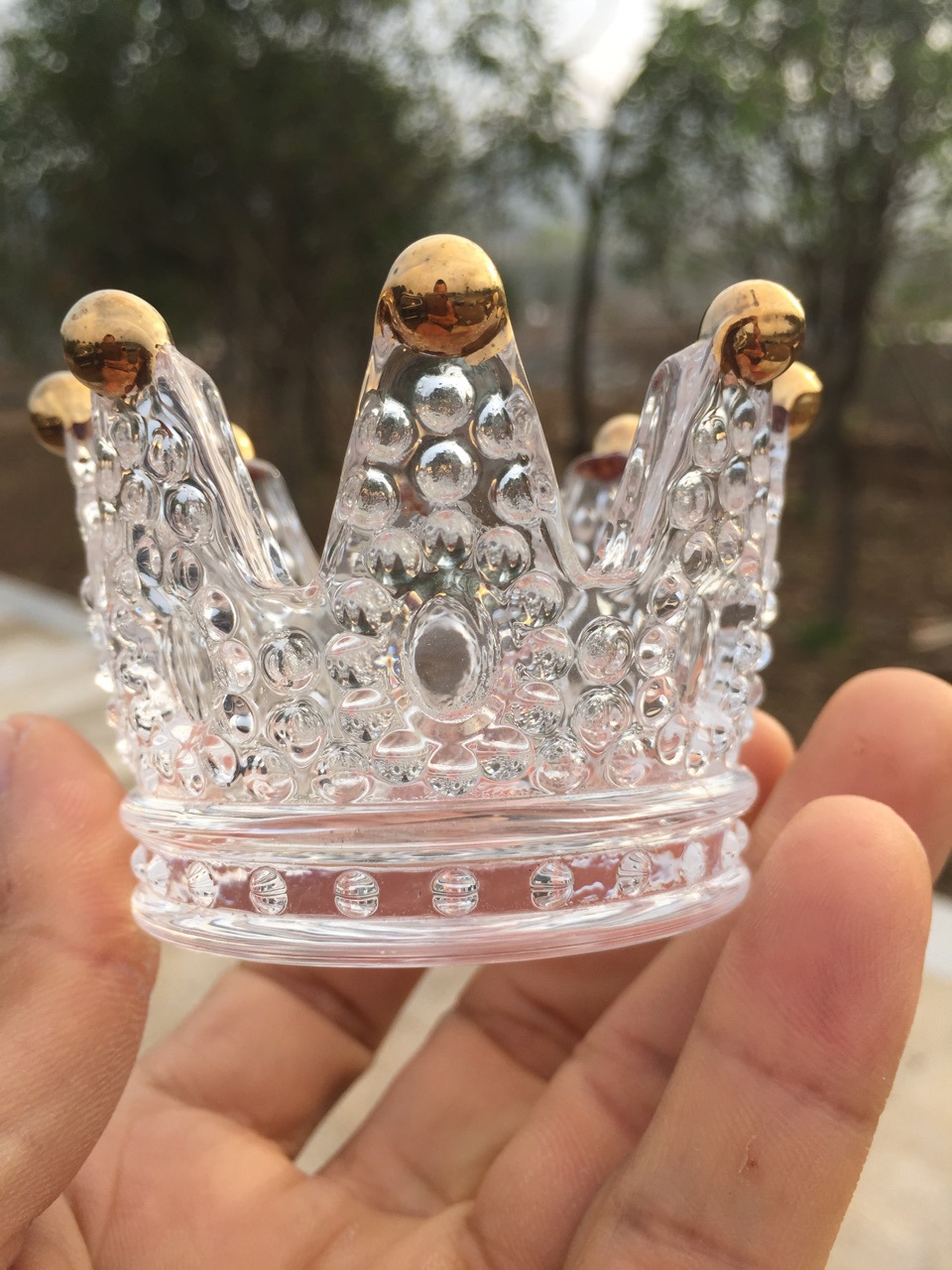 Crown Crystal Candle Cup Crystal Top Talent Tropic Subsids Small…