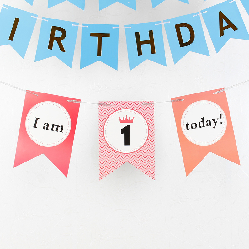 3张鱼尾旗-粉色