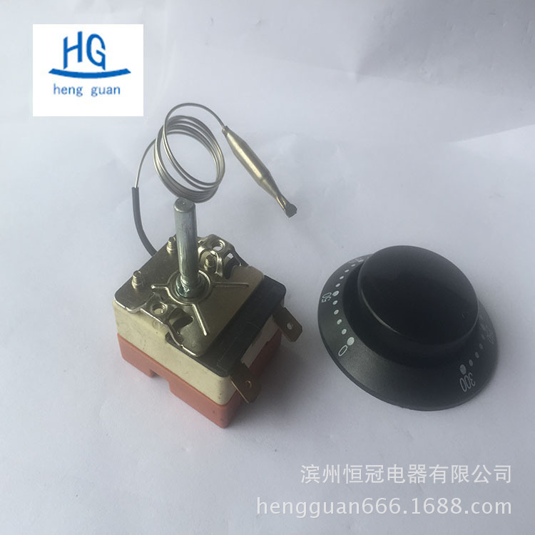 Kitchen mechanical thermostat switch electric hot pot thermostat 300 degree knob thermostat switch