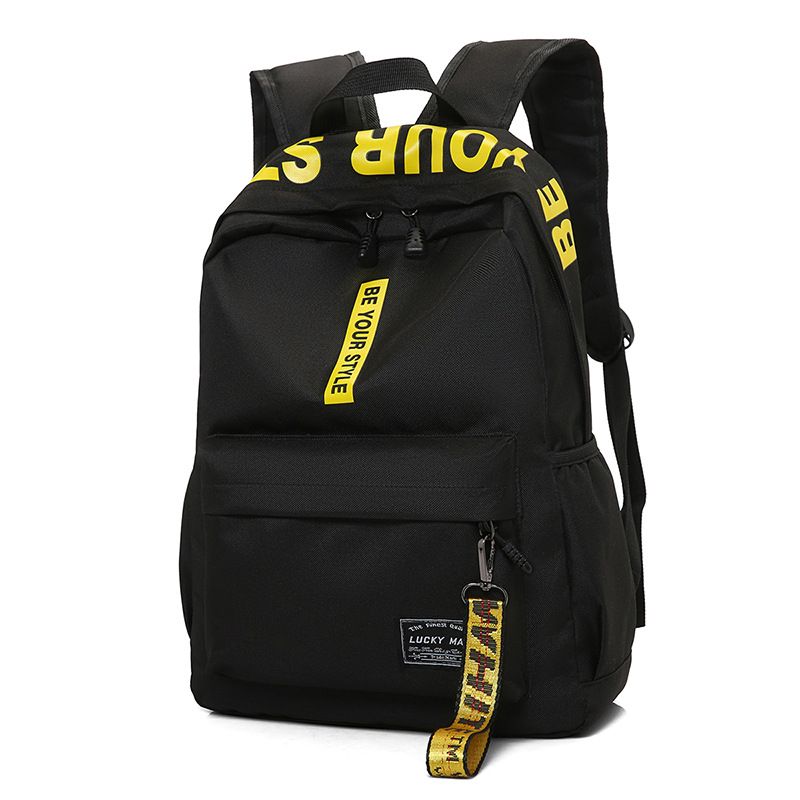 Black and yellow letter