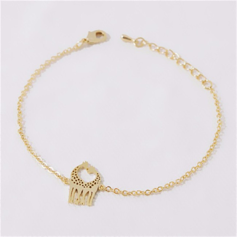 Bracelet Alloy Plating Giraffe Bracelet Couple Love Bracelet Anklet Wholesale display picture 3