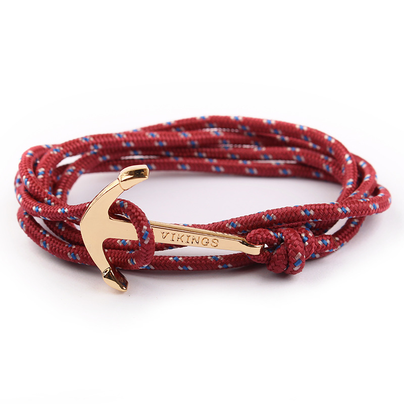 19g Weight Bracelets Classification Alloy, rope Chain Material 1 Piece Quantity Business, Daily, Street Occasion Alloy, rope Material Anchor Pattern Men's Gender Plating Design Casual Style Casual Anchor Alloy Rope Plating Men's Bracelets Men's Chain Bracelets 8
