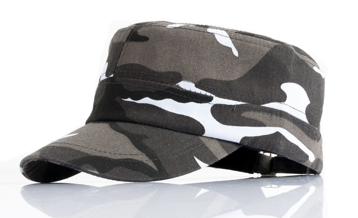 AliExpress eBay popular de una sola pieza de camuflaje militar sombrero de moda todo partido sombrero casual sombrero plano sombrero superior
