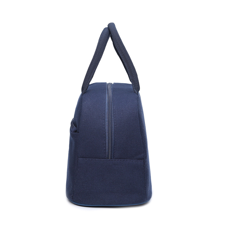 New Fashion Canvas Handbag Environmental Waterproof Lunch Bag Portable Lunch Box Canvas Handbag