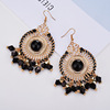 Fashionable retro earrings from pearl, European style, boho style