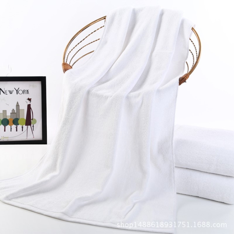 Manufactor Direct selling Stars hotel Folk custom hotel Beauty Club Bath towel pure cotton enlarge thickening White Bath towel customized