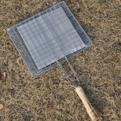 便攜式烤魚夾魚架燒烤夾配件工具戶外雙魚烤爐烤網