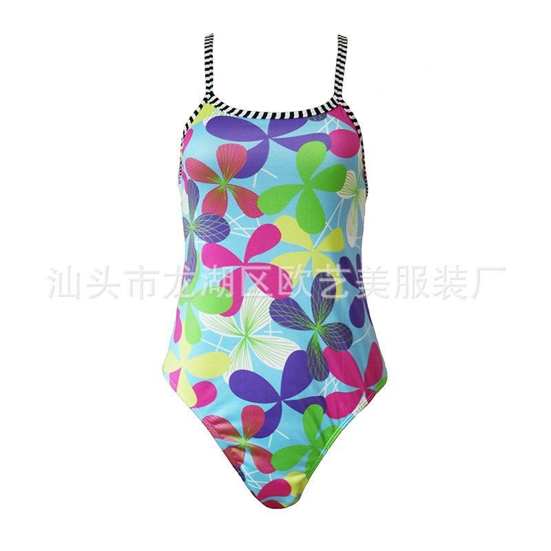 Back Hollow One-Piece Swimwear NSOY46156