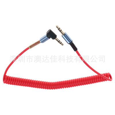 3.5mm Elbow Telescoping Audio line Common public relation aux Stereo speaker wire Spring vehicle audio frequency Connecting line