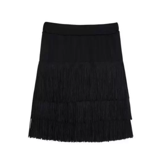 Black streaming skirt