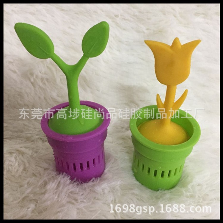 Dongguan modelo creativo silicona joyería de silicona maceta escritorio del coche pequeños adornos al por mayor