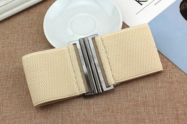 Abito da donna alla moda, ampio e stretto con bottoni, cintura elastica versatile per quattro stagioni. Cintura decorativa da donna_voghion.com