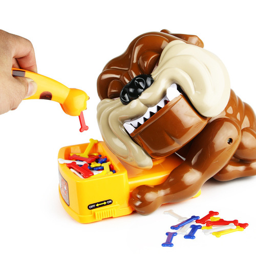 Creative biting hands, careful vicious dog, electric vicious dog biting people and stealing bones, parent-child interactive game, trick toys