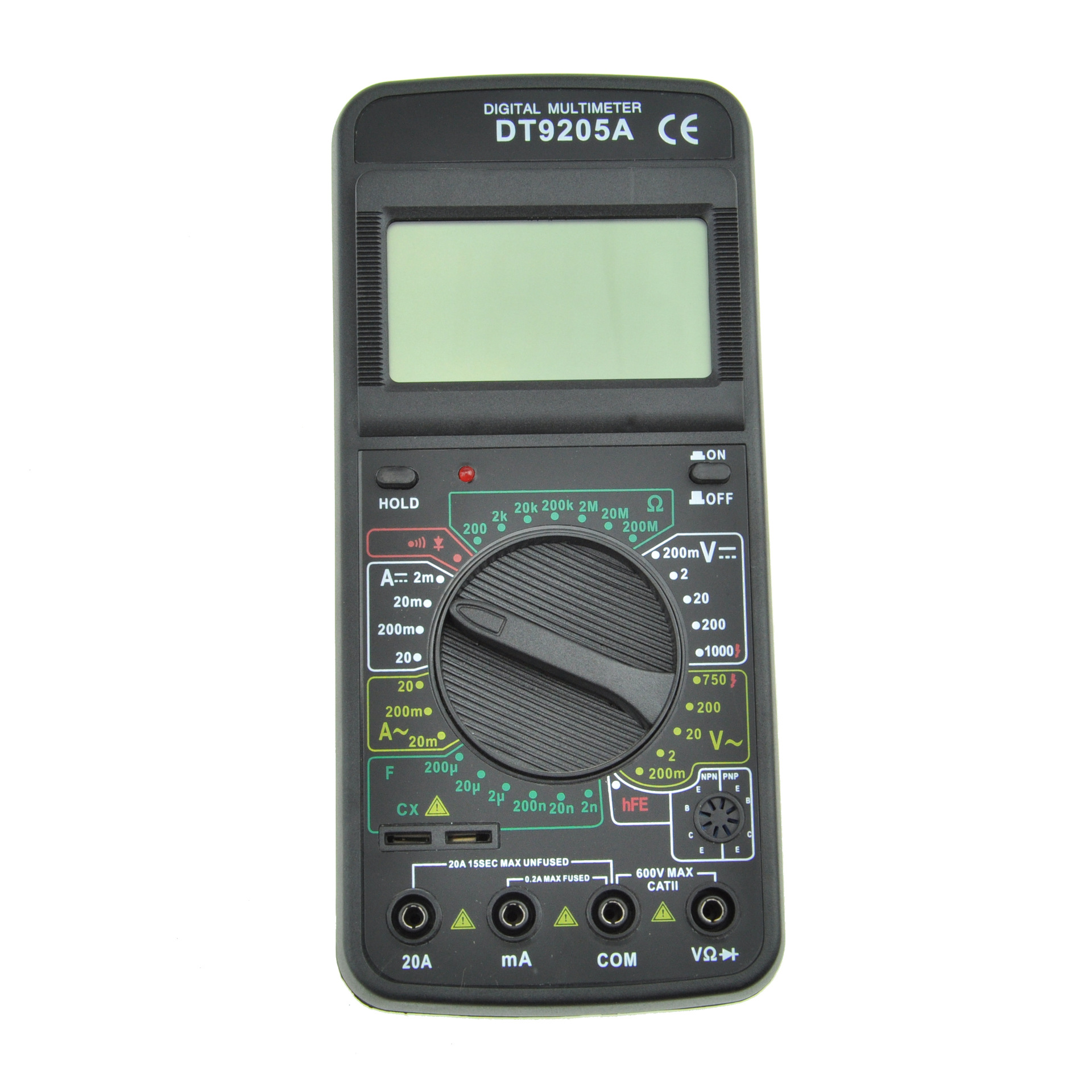 数字万用表 DT-9205A DIGITAL MULTIMETER 带数据保持大板