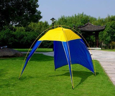 Outdoor Camping Style Beach Seaside Mountaineering Tent Leisure Triangle Tent Sunshade Tent Fishing 5-8 People Portable Tent (Çadırlar) - random-5-8-people