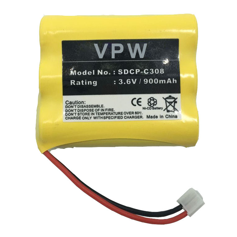 外贸出口各种无绳电话电池 镍镉电池组 3.6V 900mAh