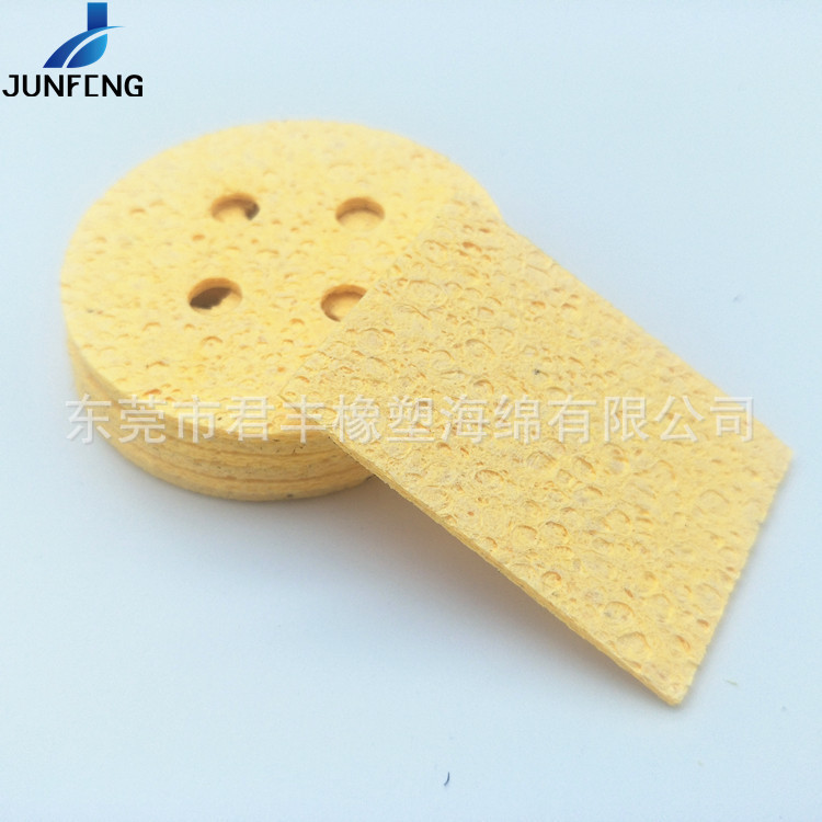压缩吸水可膨胀白色沐浴洗脸海绵 5*5工业用电烙铁清洁木浆棉块