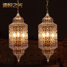 手工制作阿拉伯風情餐廳吊燈東南亞摩洛哥過道銅吊燈鏤空焊錫吊燈