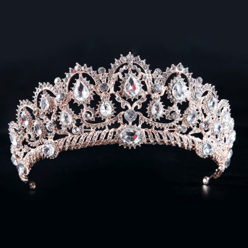 Hairpin hair clip hair accessories for women Pin type water diamond wedding big crown popular pin Niang crown wedding dress accessories