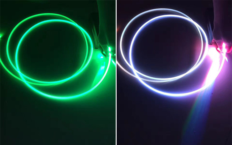 现货供应TPU导光条 LED导光光纤 超亮通体发光透明胶条 PU导光管-阿里巴巴