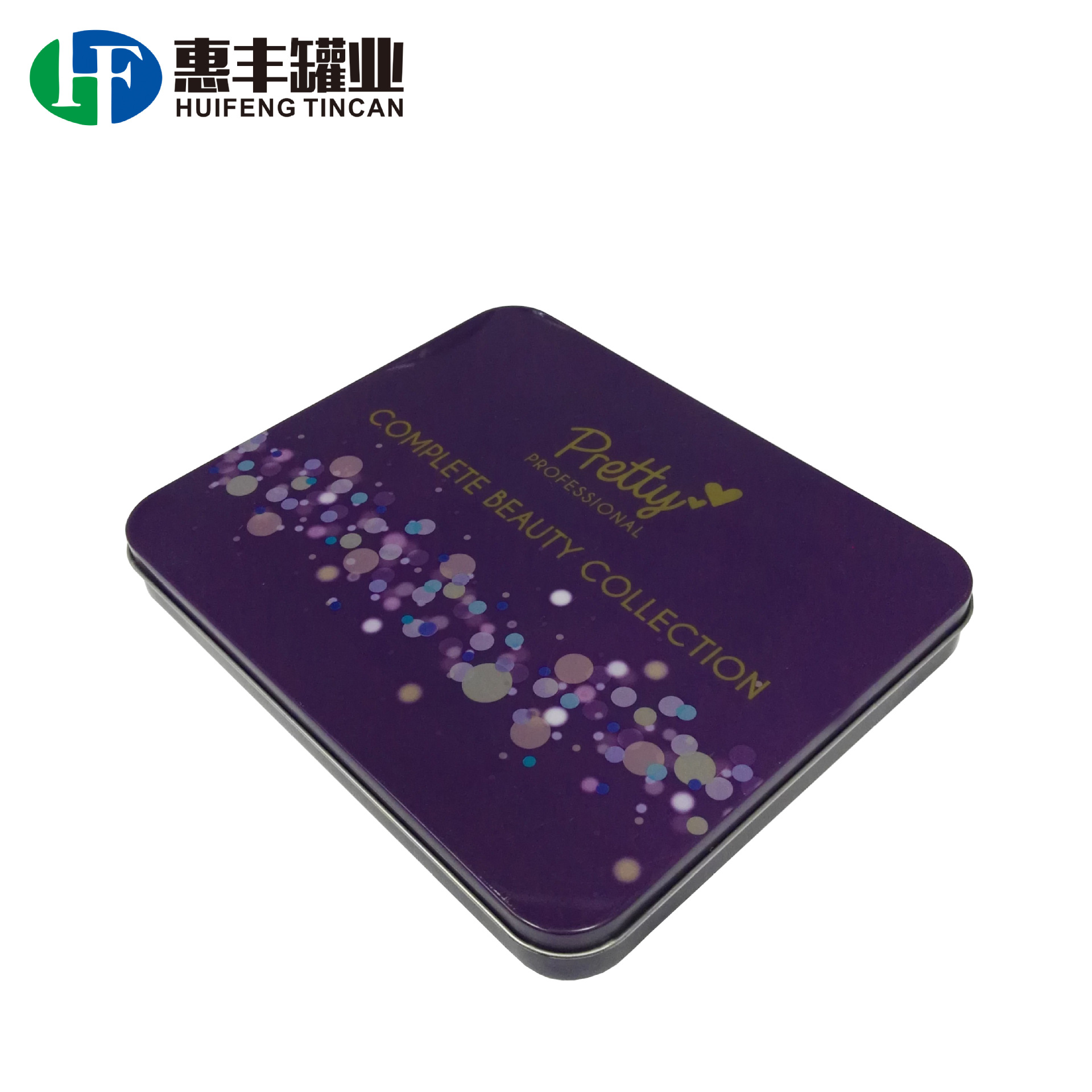 供应马口铁化妆品包装盒 两片翻盖链接铁盒 收纳长方铁罐 TIN BOX